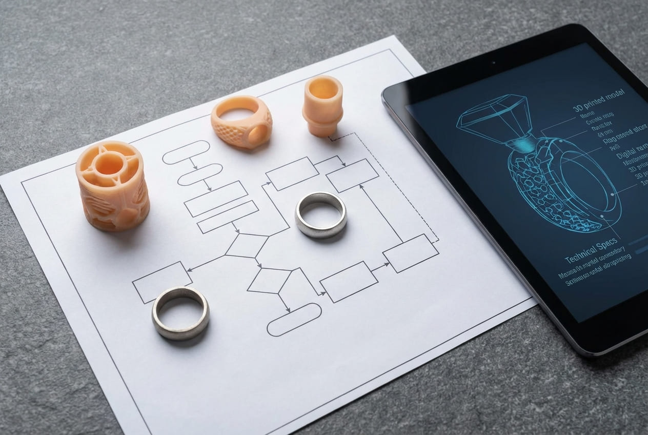 Систематизация технологических этапов аддитивного производства от CAD-модели до готового литого изделия с визуализацией потоков данных